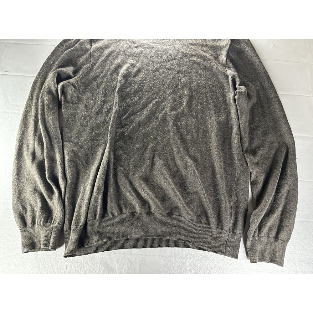 J Crew Cashmere Blend Sweater Mens Large Gray Crewneck Pullover - Picture 9 of 13